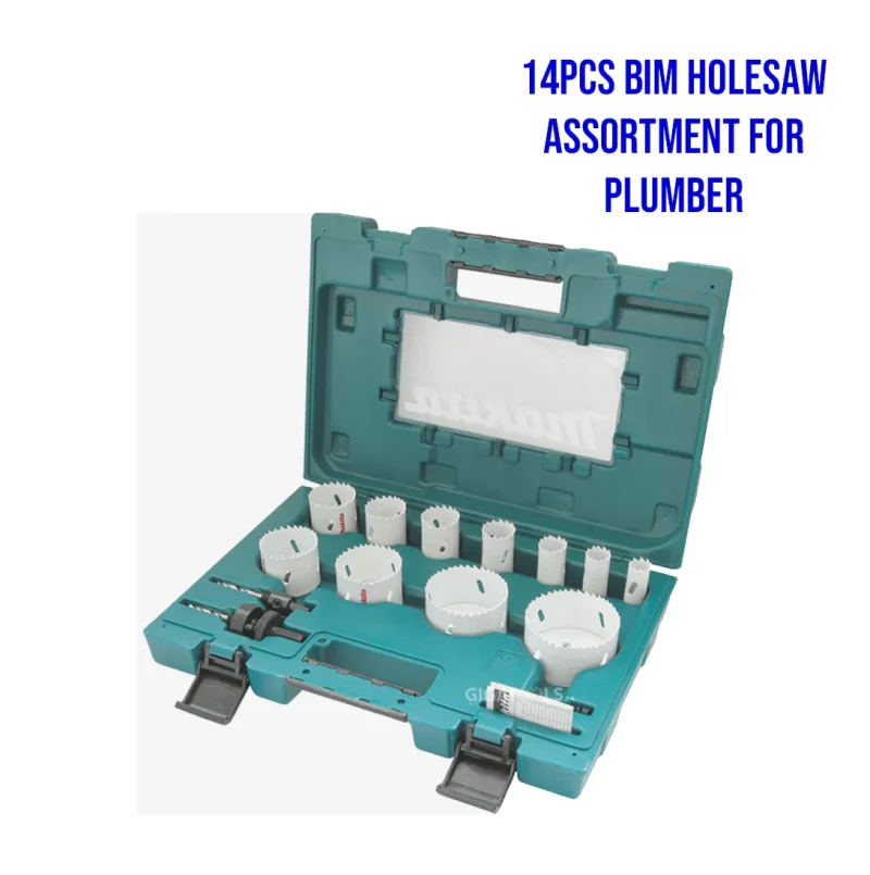 makita 14 piece bim holesaw kit for plumbers d 63971