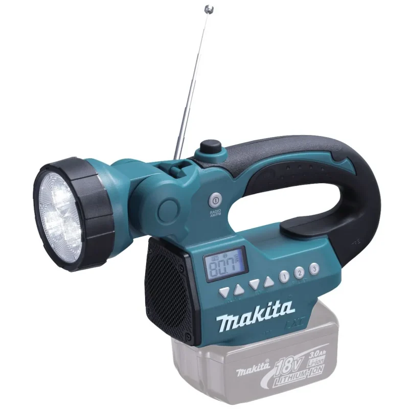 makita 18v 14 4v lxt cordless flashlight radio am fm bare tool