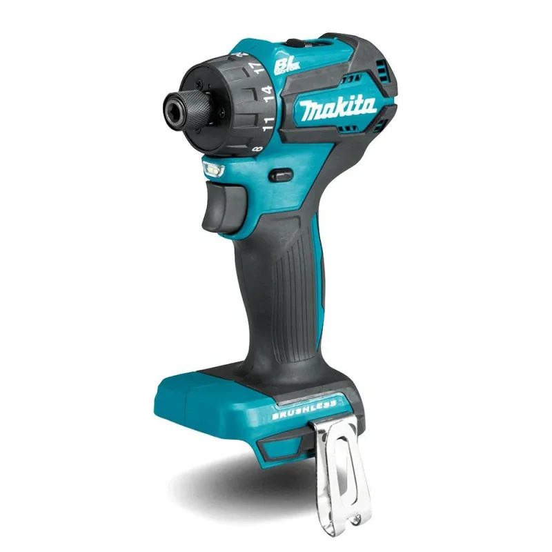 makita 18v cordless drill driver 1 4 hex 40 n m bare tool