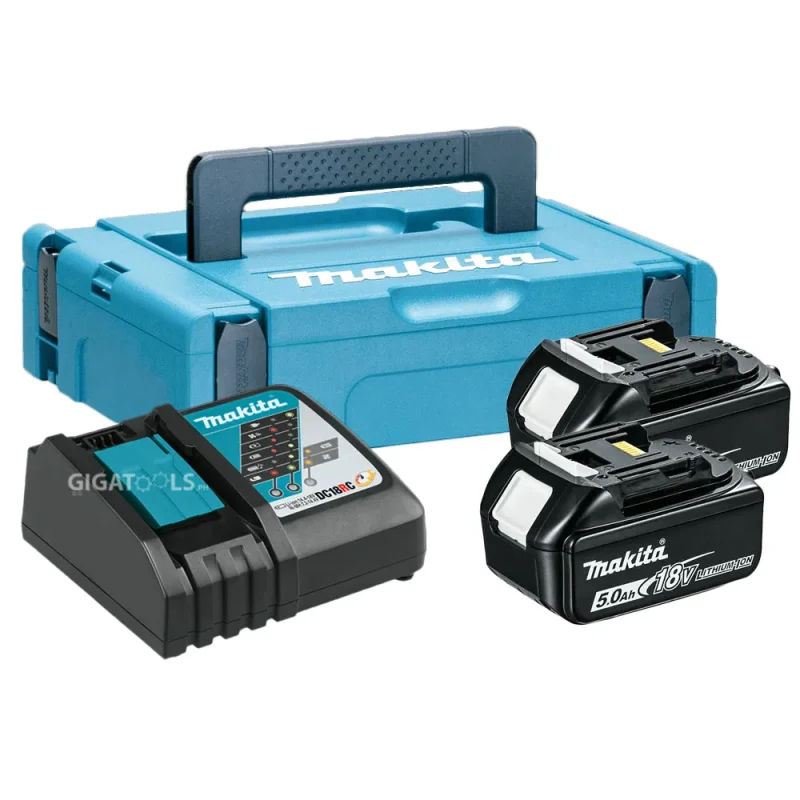 makita 18v lxt 5 0ah battery charger kit makpac mkp1rt182