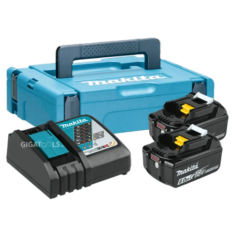 makita 18v lxt 6 0ah battery charger kit makpac mkp1rg182