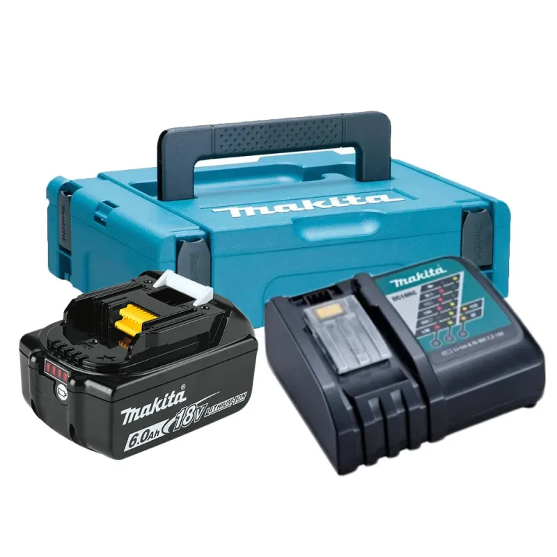 makita 18v lxt 6 0ah battery charger kit makpac mkp1rt181