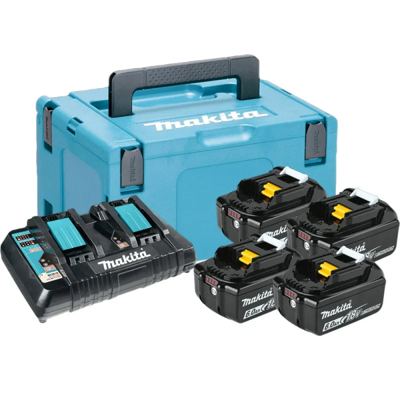 makita 18v lxt 6 0ah battery charger kit makpac mkp3pg184