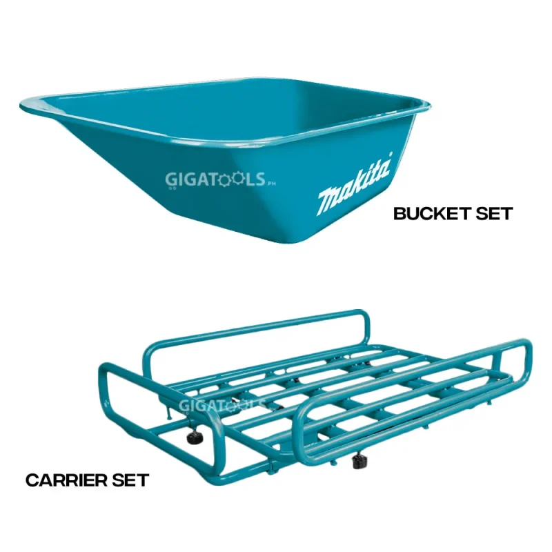 makita 18v lxt brushless wheelbarrow carrier set