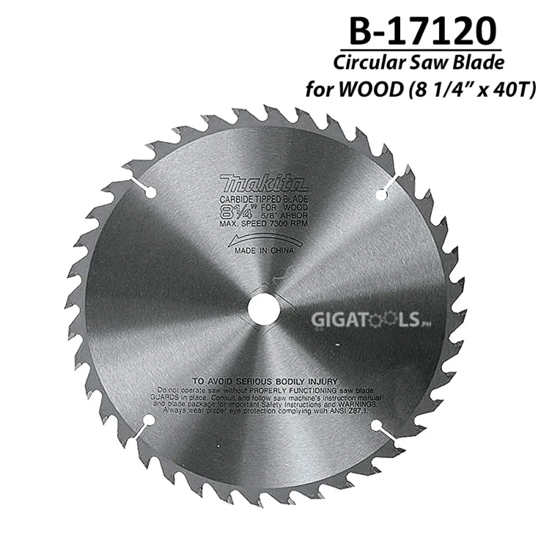 makita 203mm tct circular saw blade 8 1 4 40t for wood