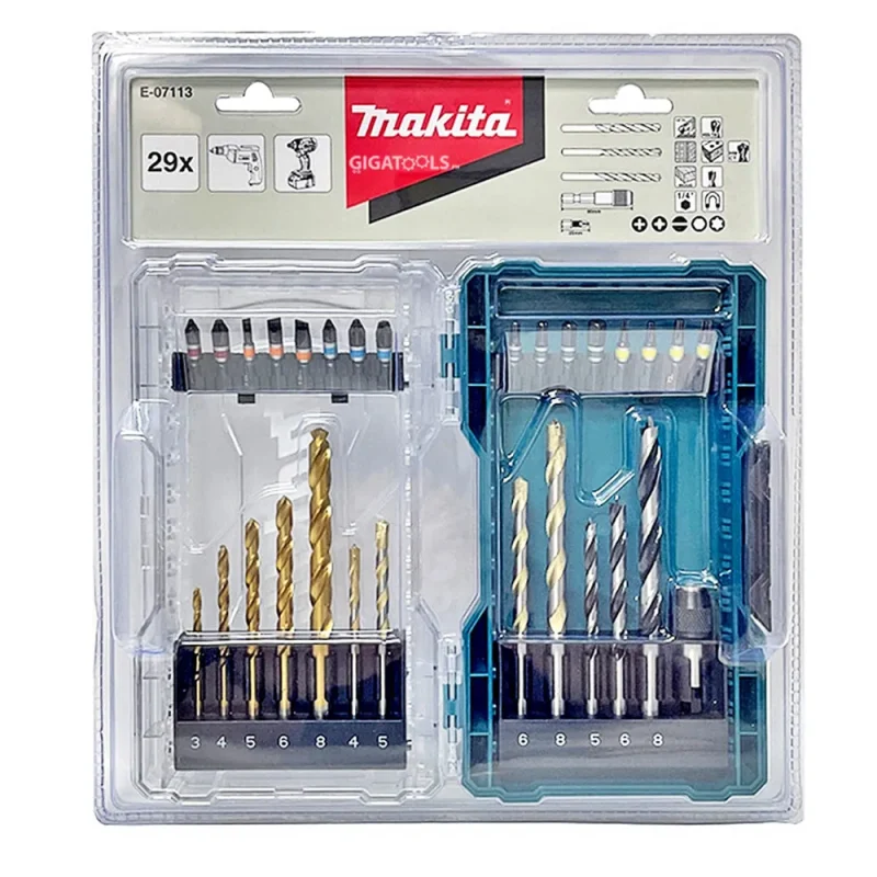 makita 29 piece drill screw bit set e 07113