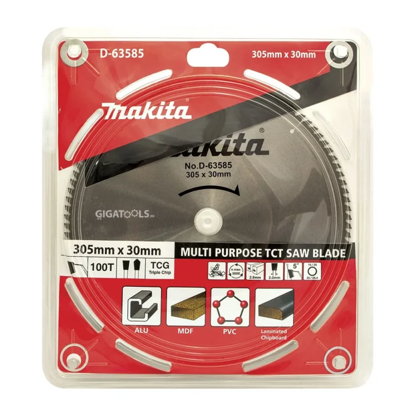 makita 305mm x 30mm 12 x 100t tct circular saw blade