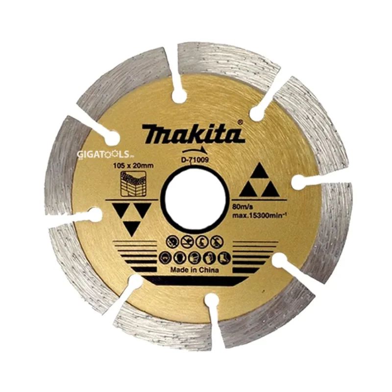 makita 4 diamond cutting disc for concrete stone 105mm x 20mm