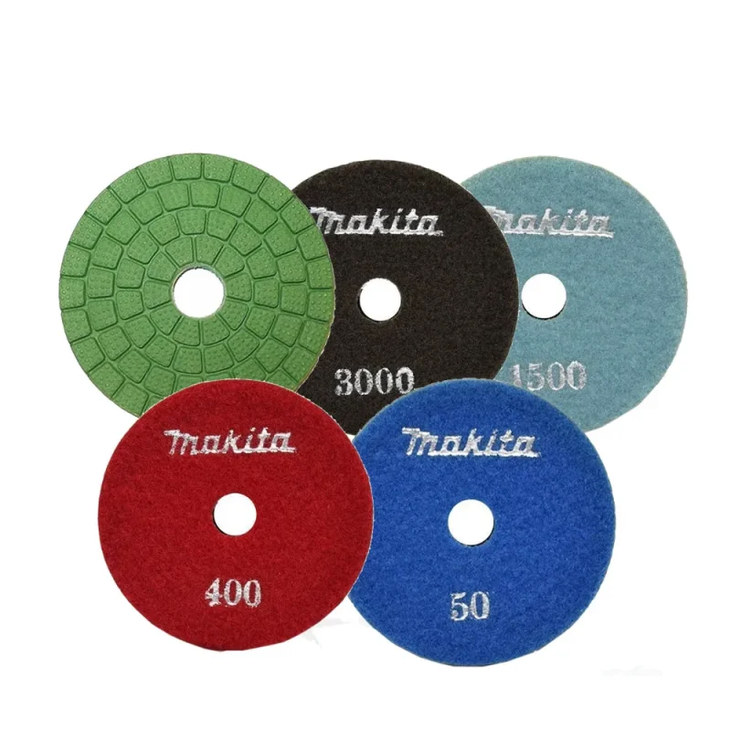 makita 4 piece diamond polishing pads for stone polishers