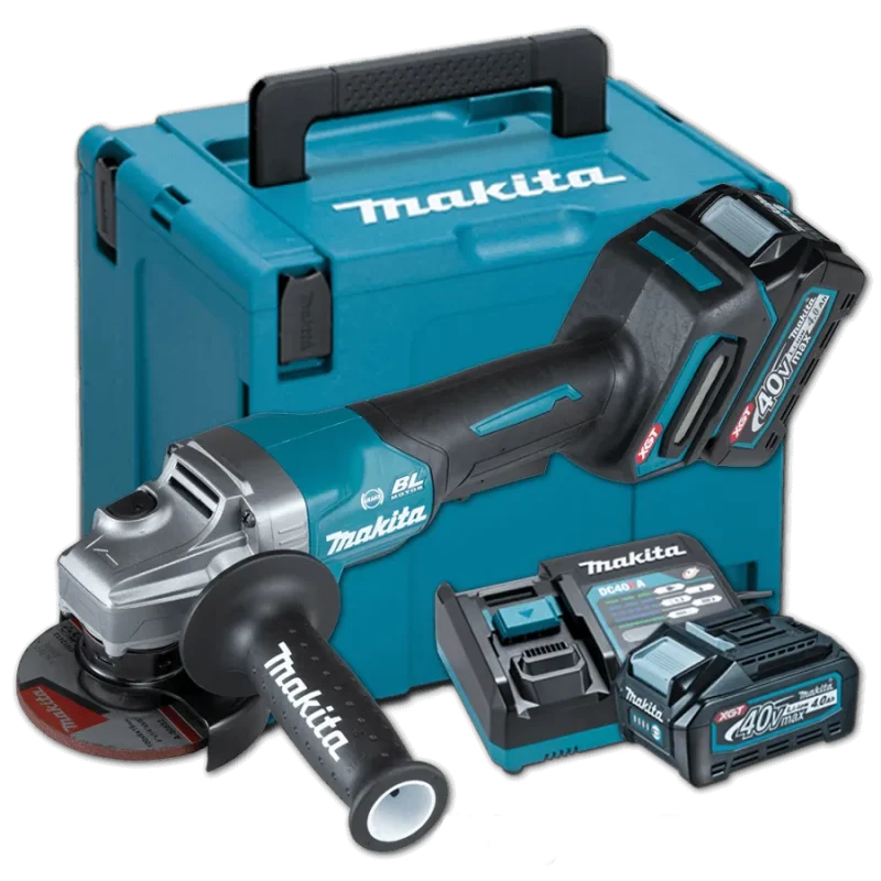 makita 40v xgt cordless angle grinder 4 paddle switch brushless kit