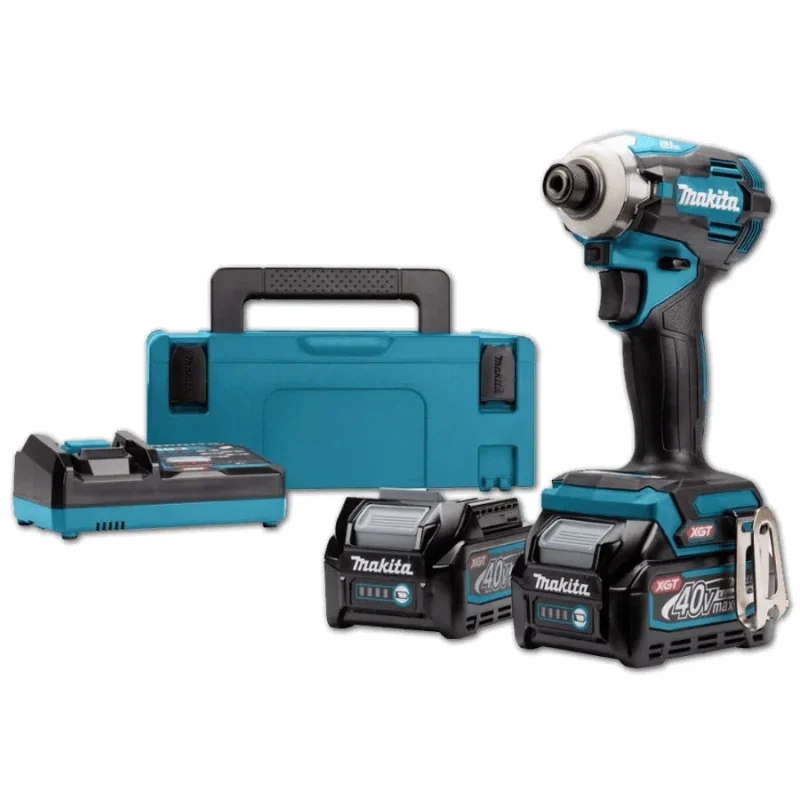 makita 40v xgt cordless impact driver kit 220 nm m4 m16 bit