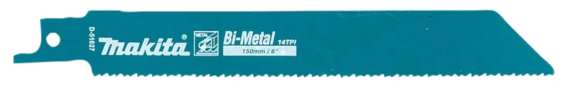 makita 6 152mm x 14 tpi reciprocating saw blades 2 pack metal cutting