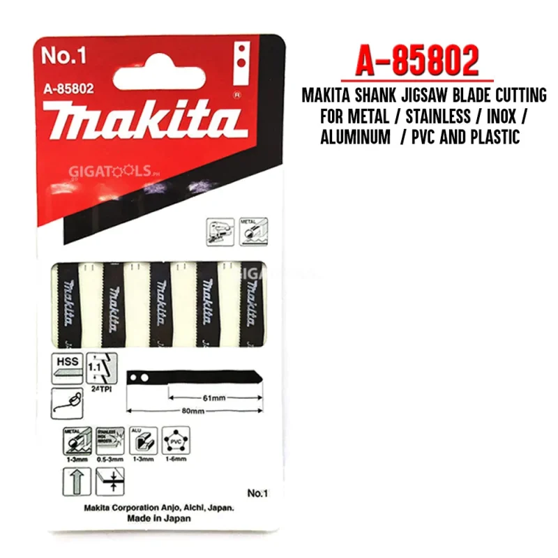 makita a 85802 jigsaw blade precision cuts metal aluminum stainless more