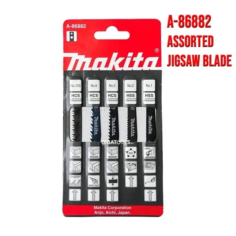 makita a 86882 jigsaw blades hss wood metal plastic