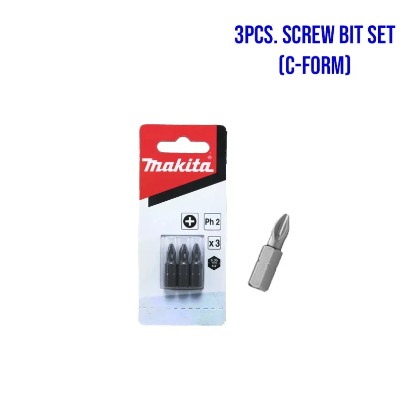 makita c form phillips screw bit set