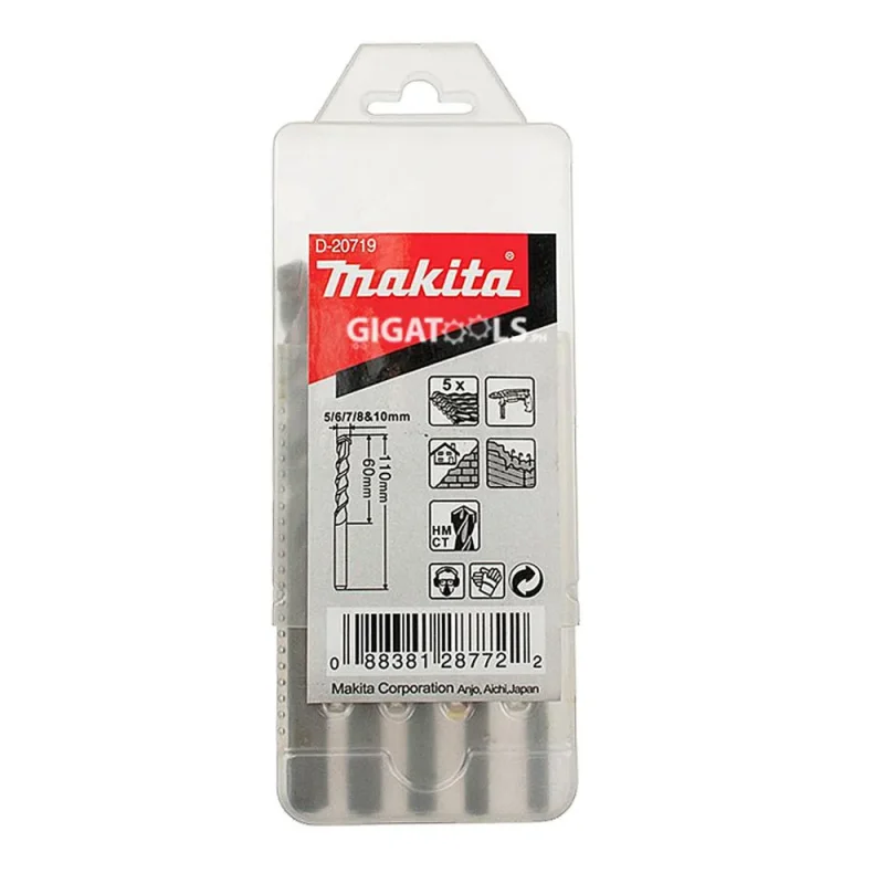 makita d 20719 tct masonry drill bit set 5 piece