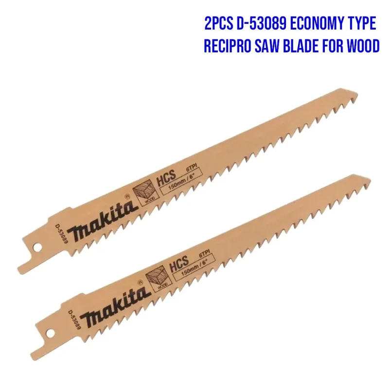 makita d 53089 recipro saw blades for wood 2 pack economy type