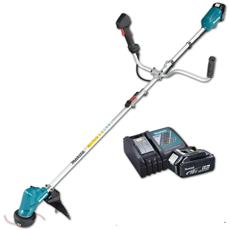 makita dur191urt3 18v cordless grass trimmer kit 3 speed split shaft bike handle