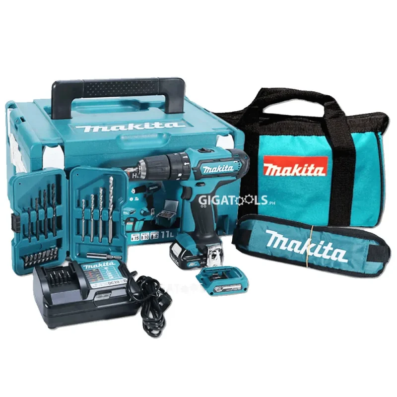 makita hp331dwax8 12v max cxt cordless hammer drill kit