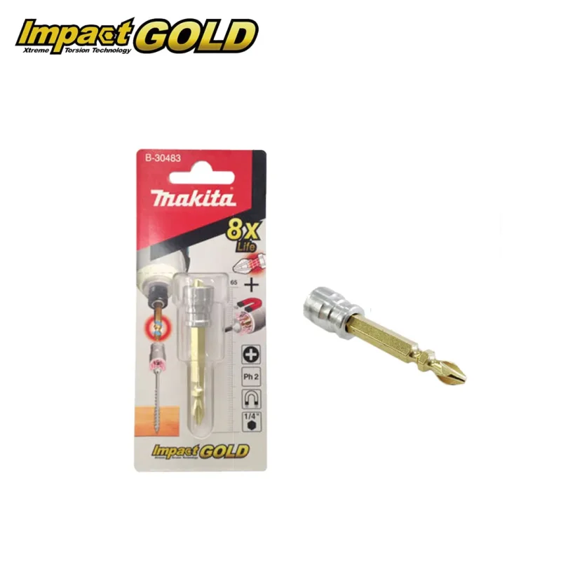 makita impact gold magnetic driver bit torsion set