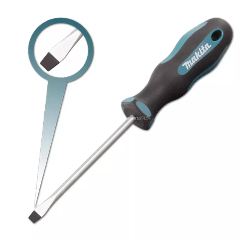 makita slotted screwdriver set 4 0 5 5 6 5 8mm