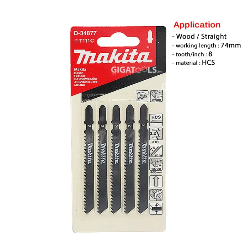 makita t111c wood jigsaw blade high quality cutting