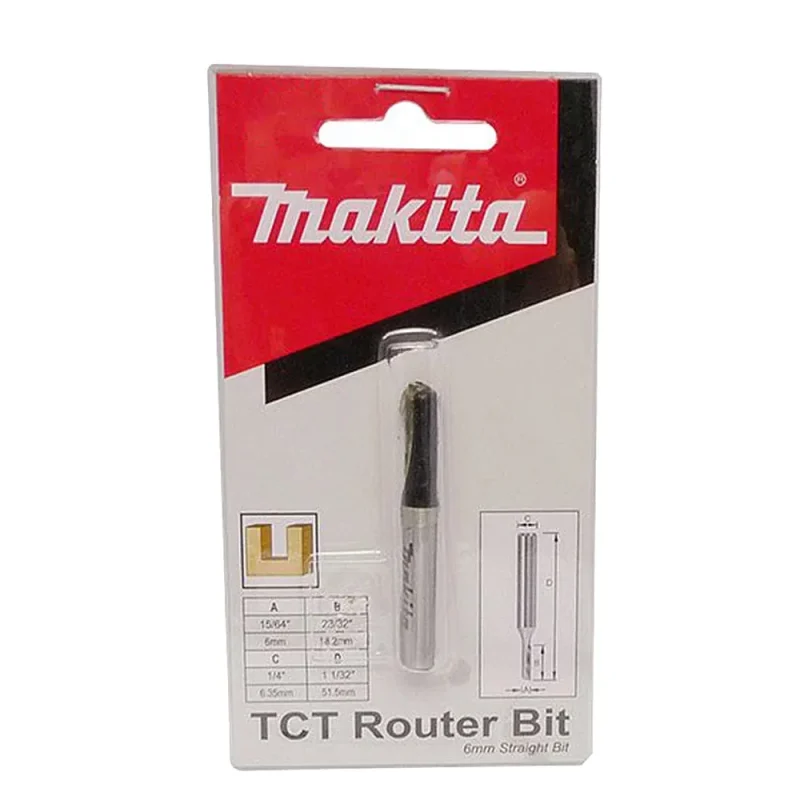 makita tct straight router bit precision cutting tool