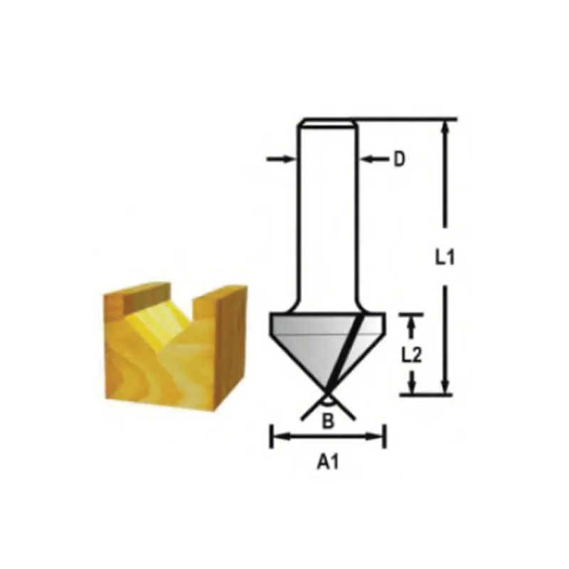 makita tungsten carbide v grooving bit