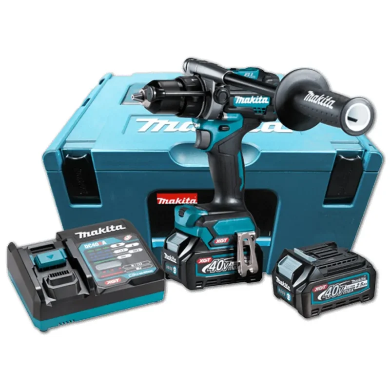 makita xgt 40v cordless hammer drill kit 13mm 125nm 1100 in lbs