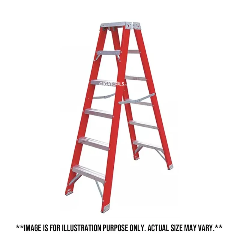 miller usa made double sided a frame step ladder orange