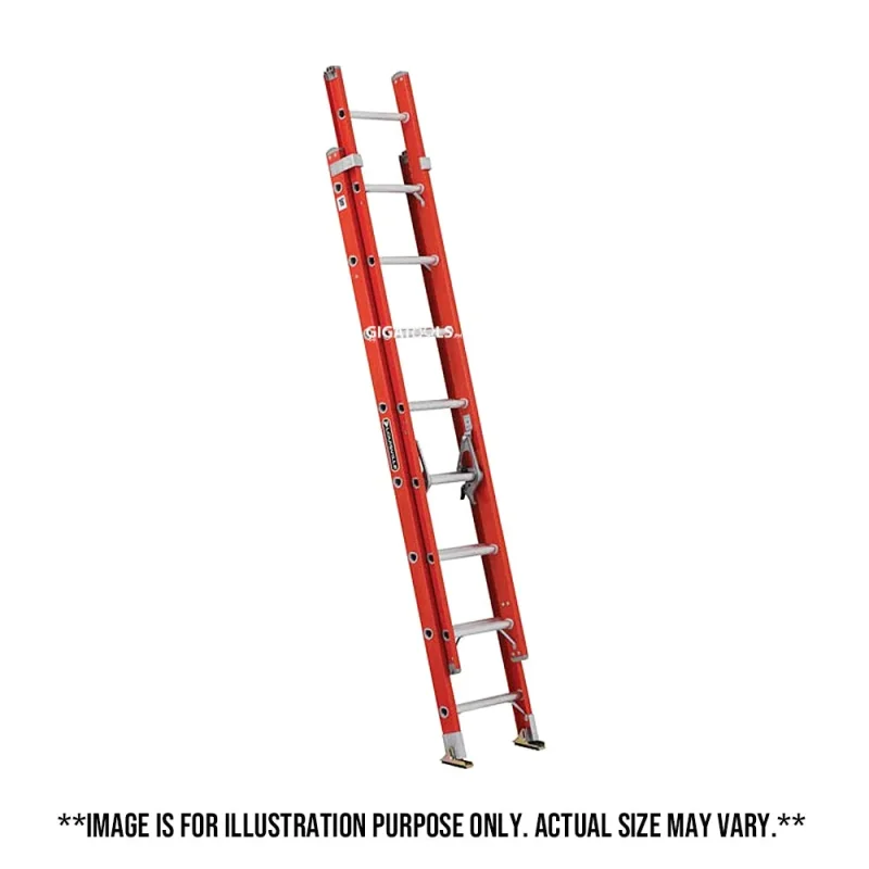 miller usa made fiberglass extension ladder orange