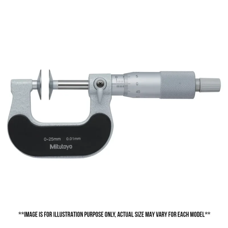 mitutoyo 123 series carbide tip disc micrometer