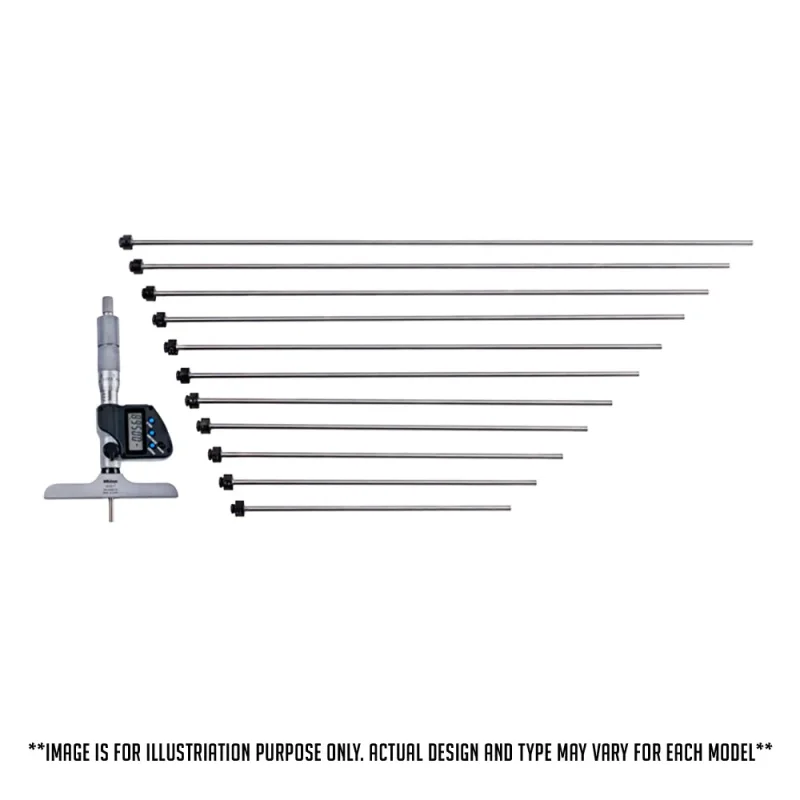 mitutoyo 329 series digimatic depth micrometer interchangeable rod