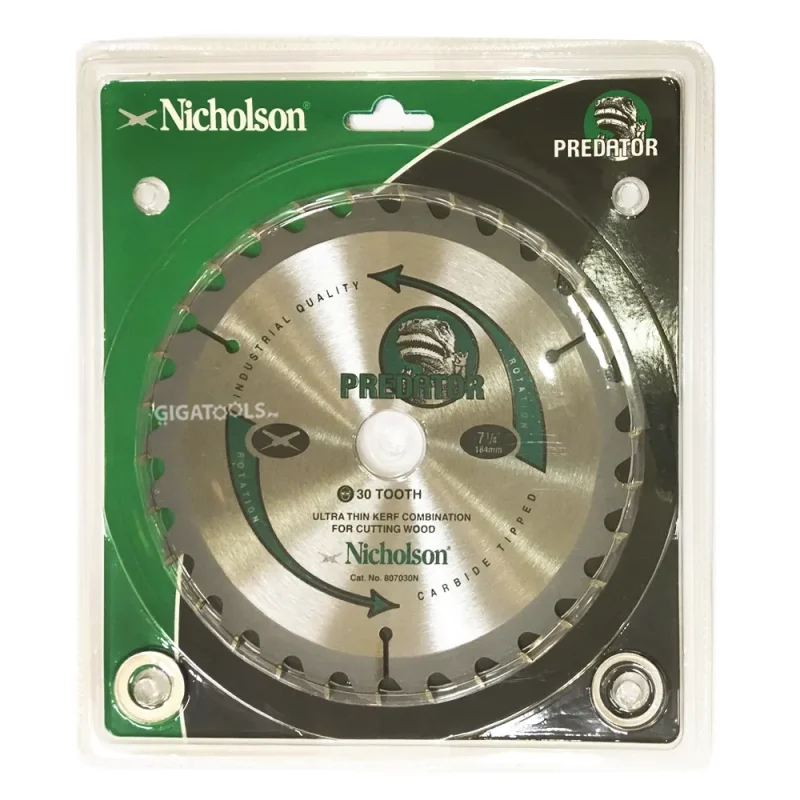 nicholson 7 1 4 30t carbide tip circular saw blade for wood