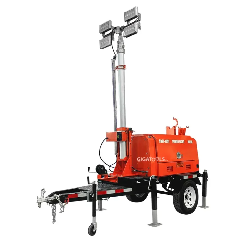 portable light tower 10 kva 4x100w sdgl 10st