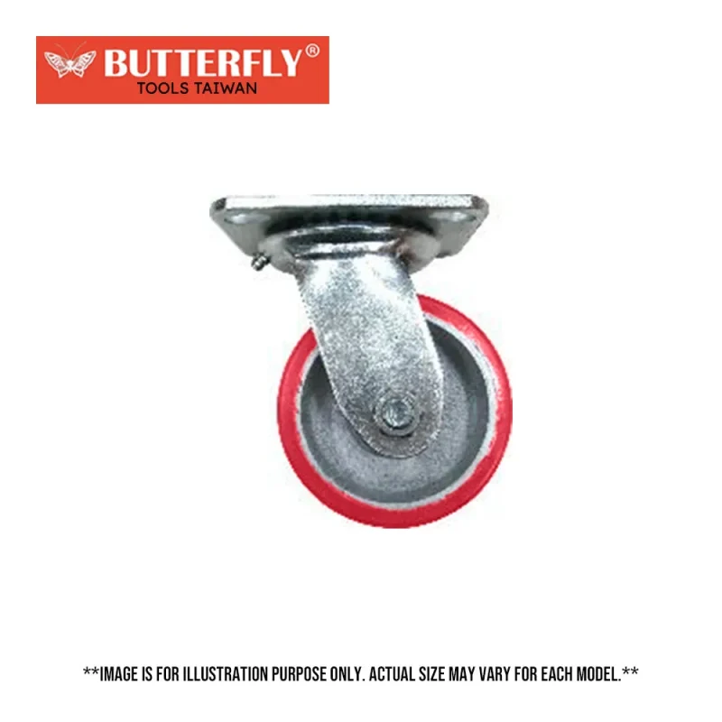 premium 719 butterfly swivel pu caster wheel taiwan