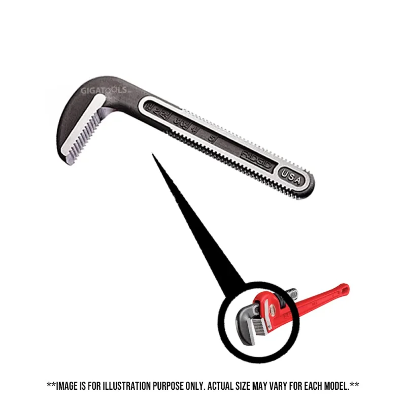 ridgid hook jaw replacement for pipe wrench easy fit