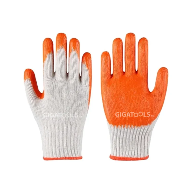 rubberized cotton palm gloves 1 pair