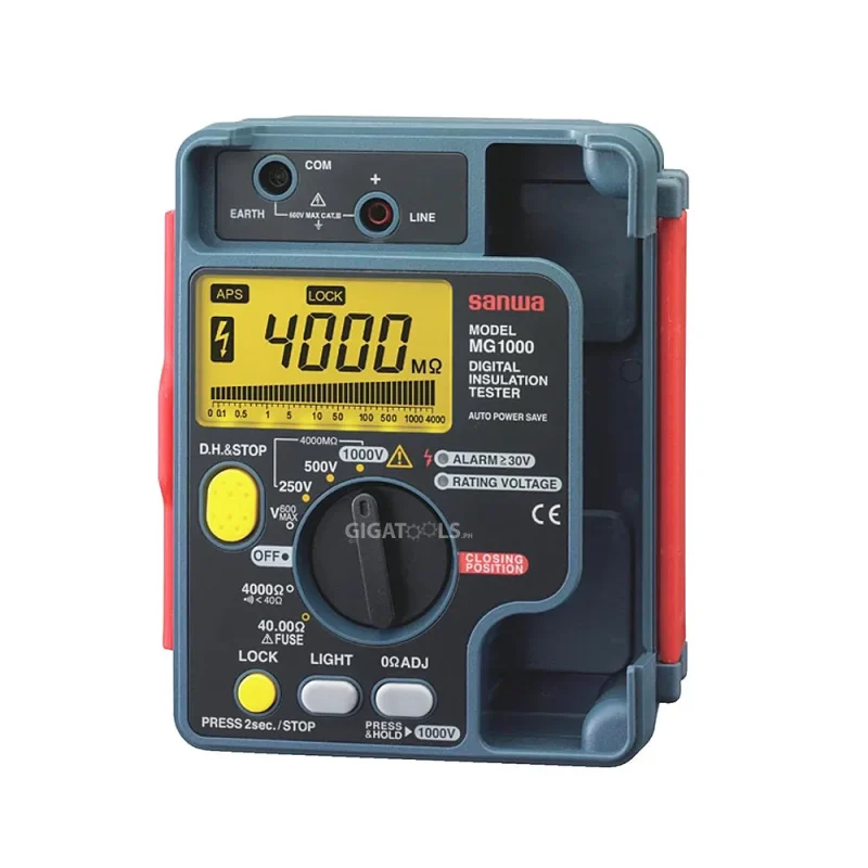 sanwa mg1000 4000m digital insulation tester