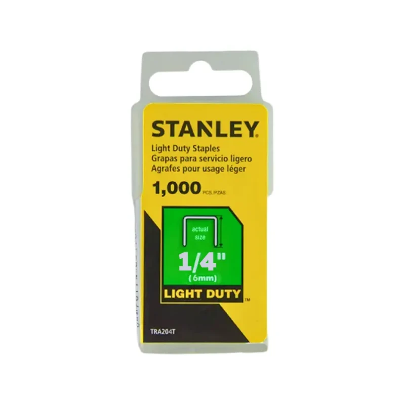 stanley 1000 piece light duty staple wires bulk