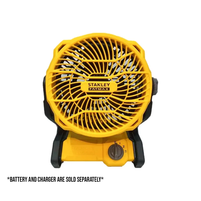 stanley 20v max cordless 3 speed jobsite fan bare tool