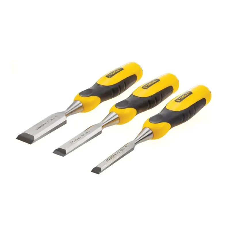 stanley 3 piece dynagrip wood chisel set 16 285 high quality craftsman tool