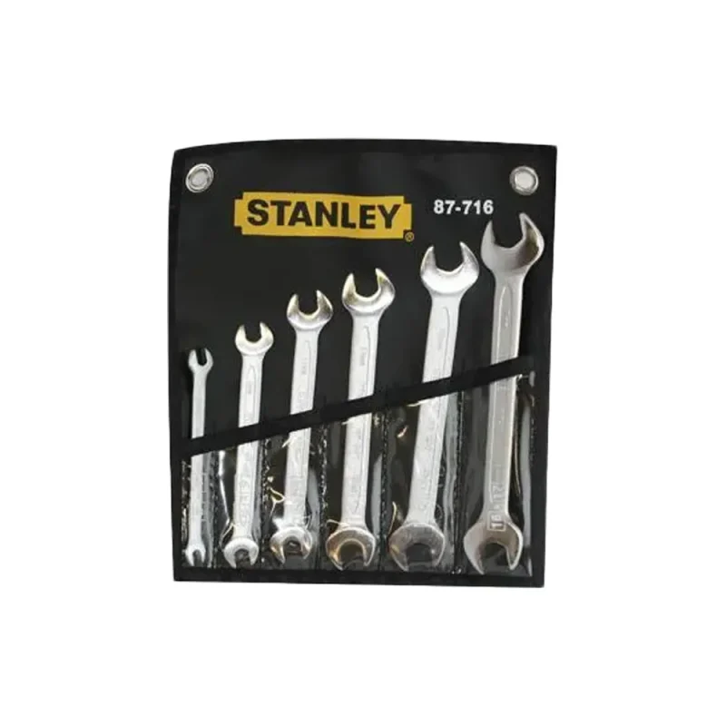 stanley 6 piece open end wrench set 6 17mm