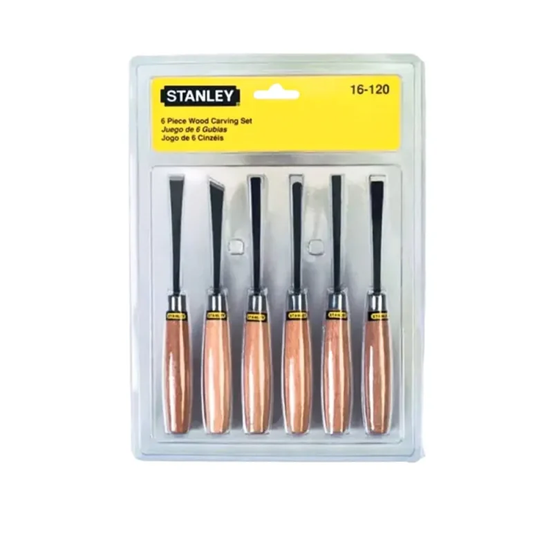 stanley 6 piece wood carving set 16 120 precision tools