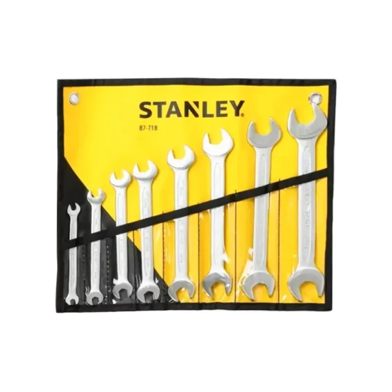 stanley 8 piece open end wrench set 6 22mm 87 718