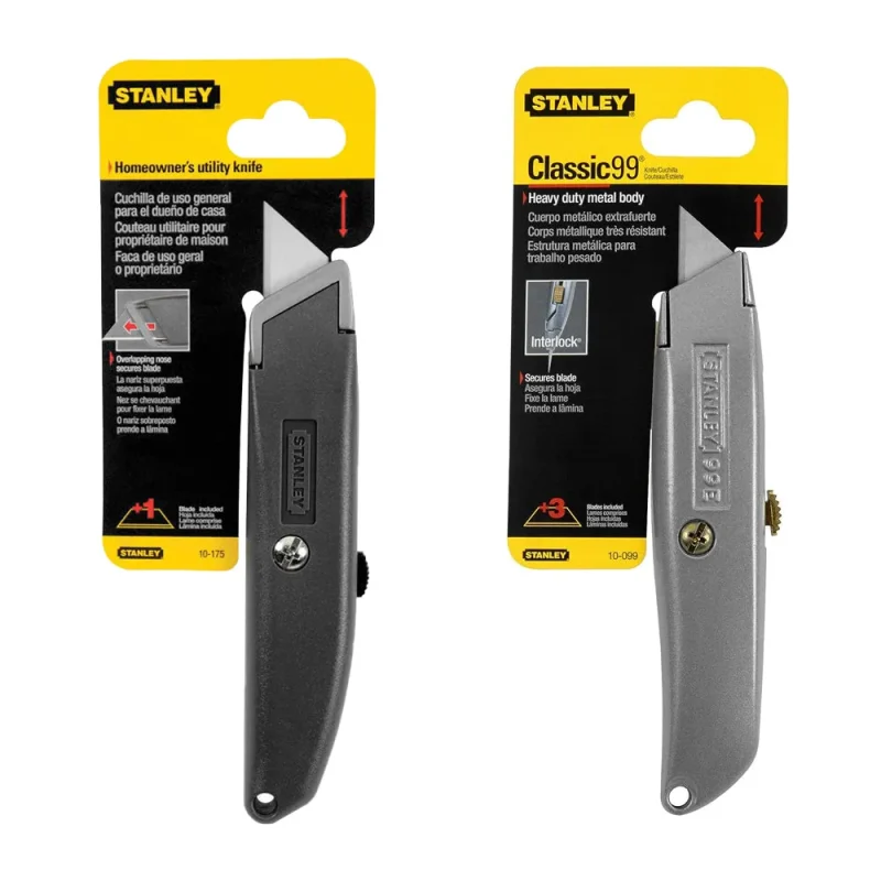 stanley retractable utility knife compact durable