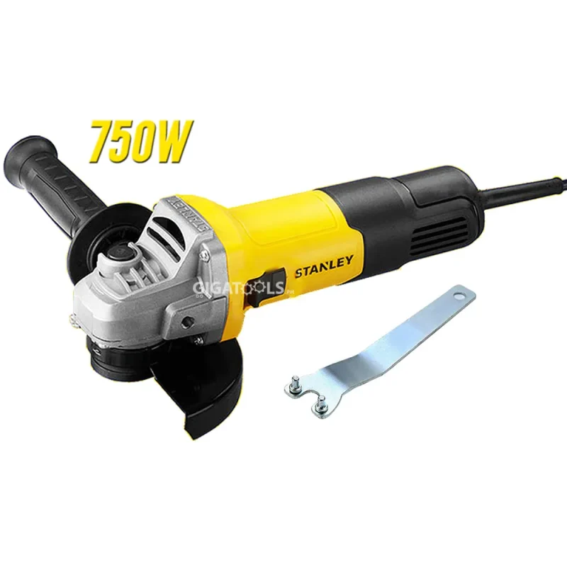 stanley sg7100 4 slim angle grinder 750w