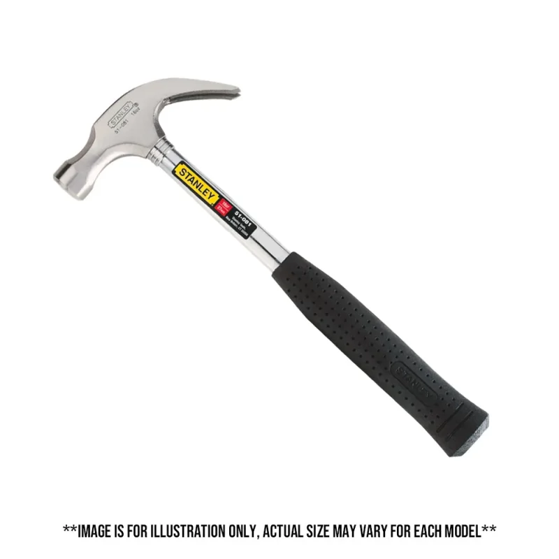 stanley steel claw hammer with handle