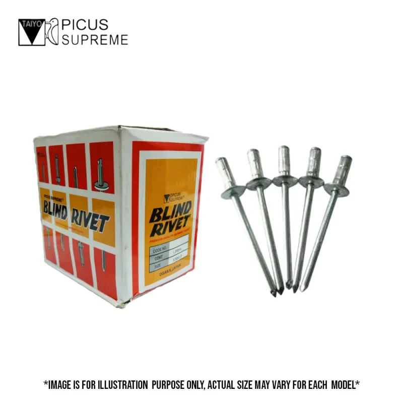 supreme aluminum blind rivets durable picus taiyo rivets