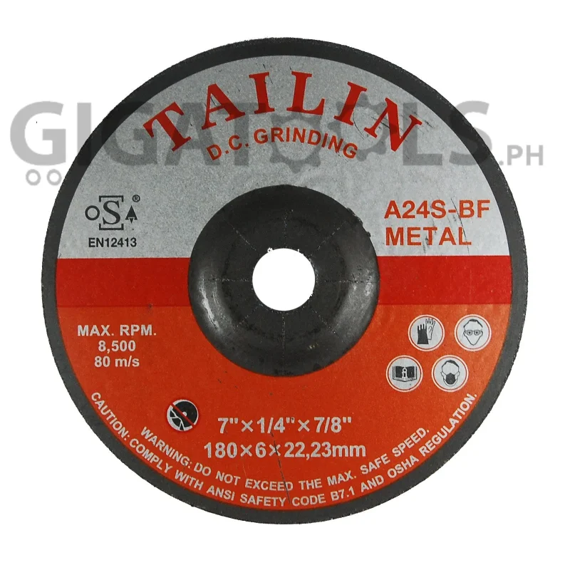 tailin 7 grinding disc for steel high performance cutting tool